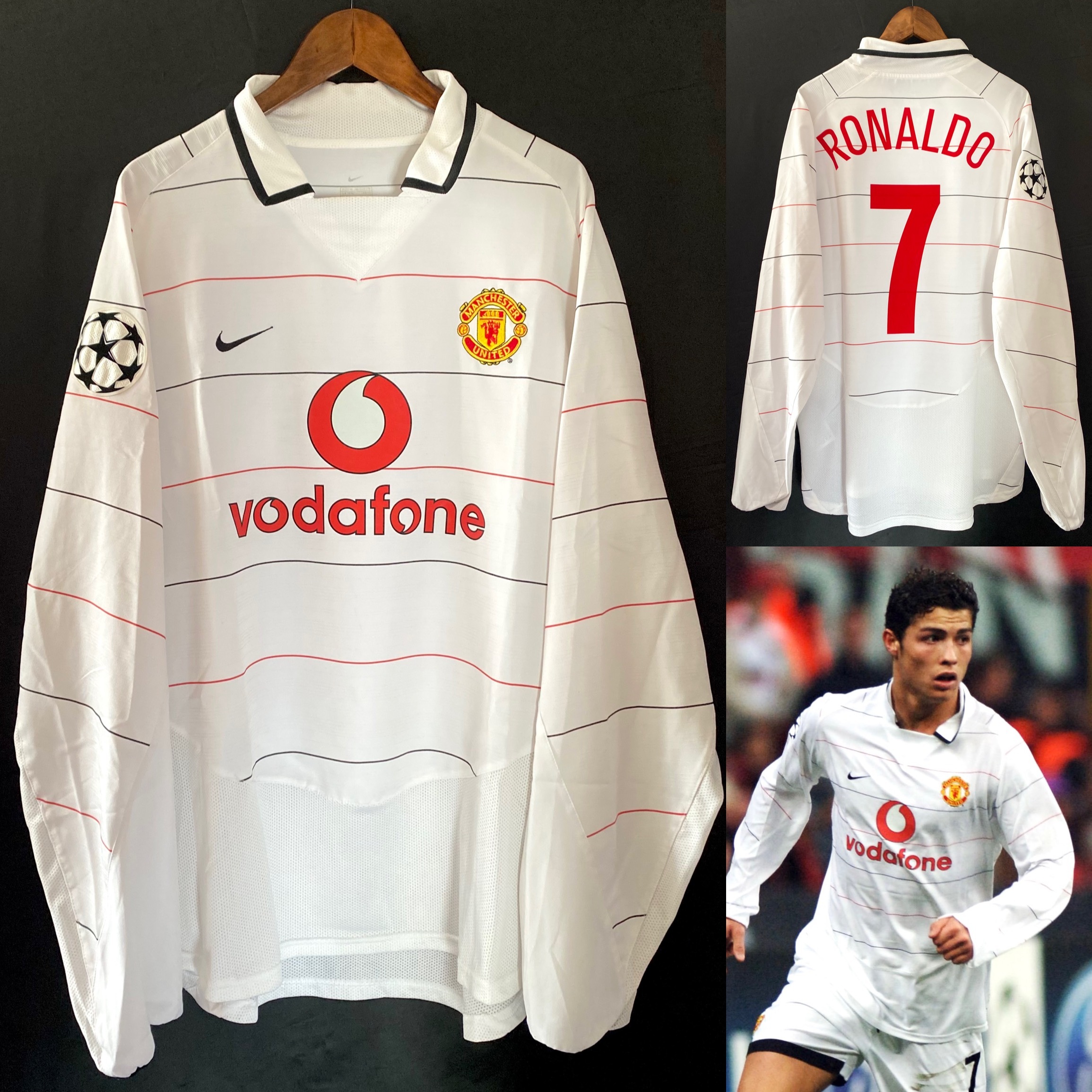 曼聯 2004-2005 Nike 二客長袖球衣 #7 RONALDO