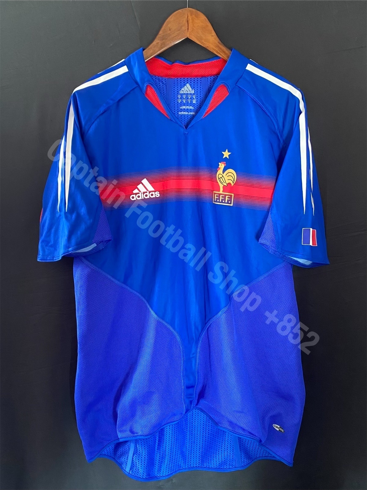France 2004 Adidas Home Authentic Player Issue Shirt