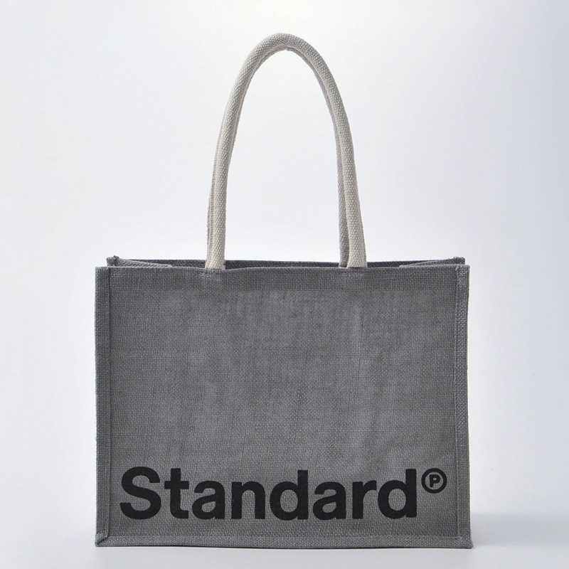 SP A4麻布手提袋/灰 36x28x16cm