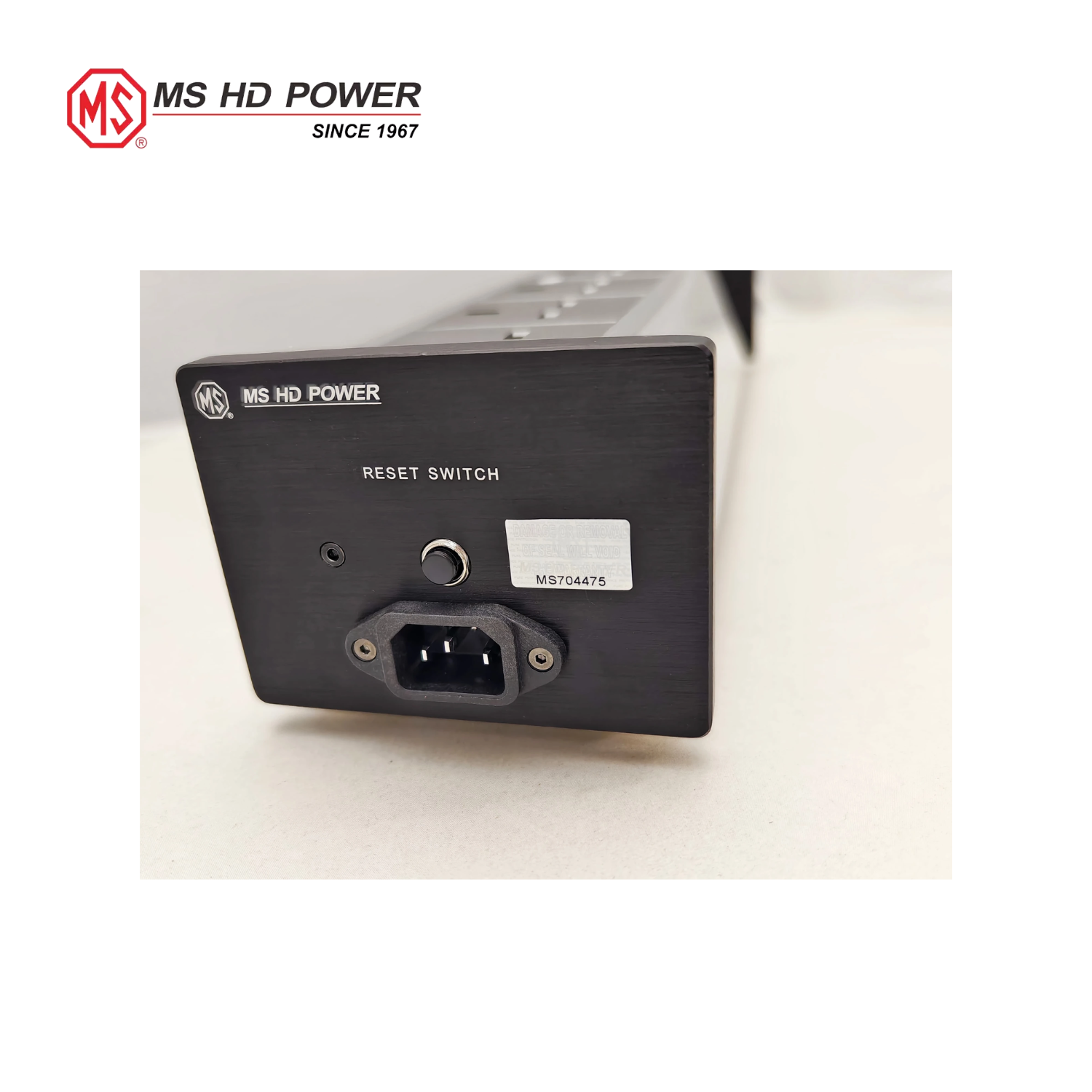 MS HD Power MS-E02SRHK V2 78K Rhodium 6 Way UK Filter Socket
