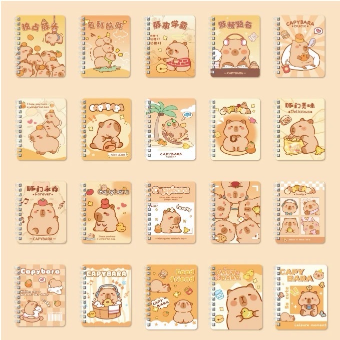 彰化分會｜卡比巴拉線圈筆記本5本(樣式隨機出貨)