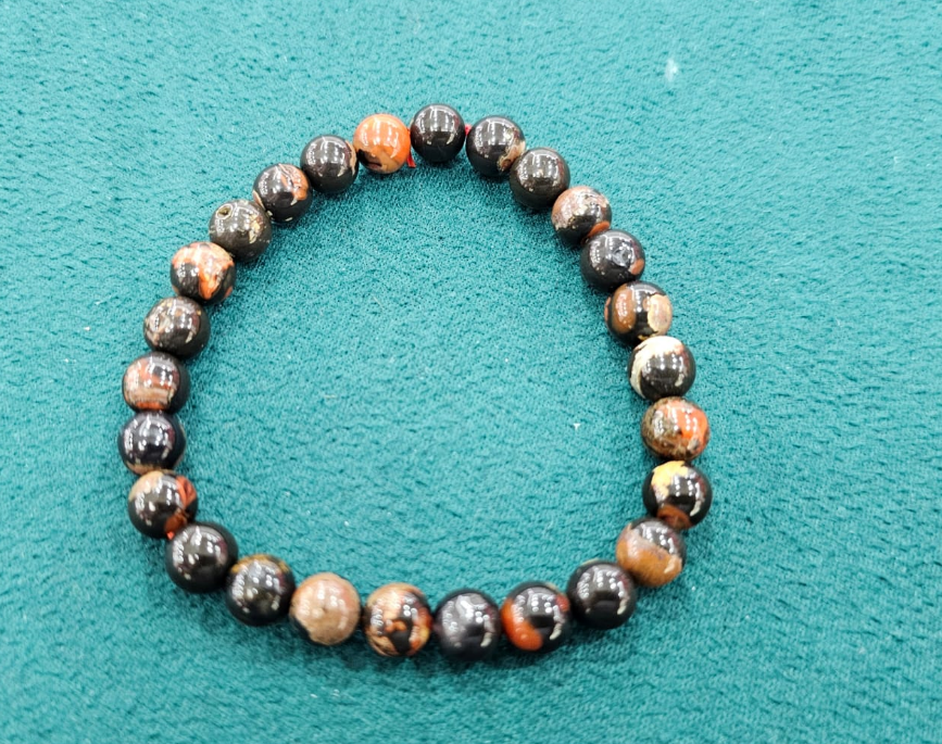 1 (KC62) NANHONG BLACK LEATHER BRACELET