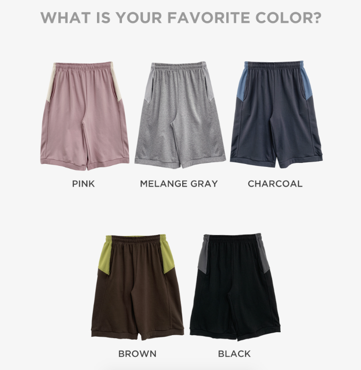 春季預訂｜雙色街頭風七分短褲