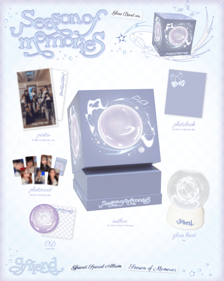 Gfriend  season of memories Glass bead ver