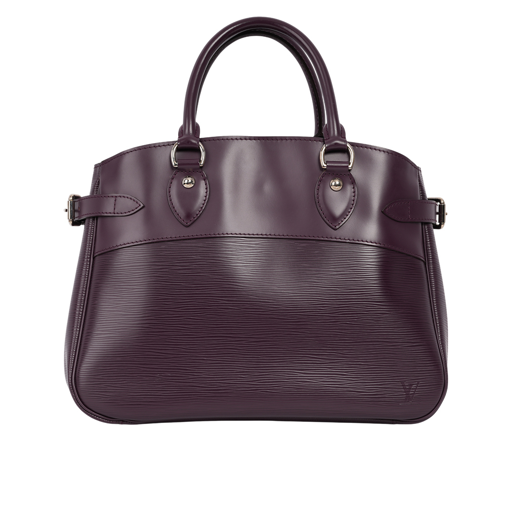 【Louis Vuitton / LV】Passy PM EPI 水波紋皮革手提包(黑醋栗色)M5926K