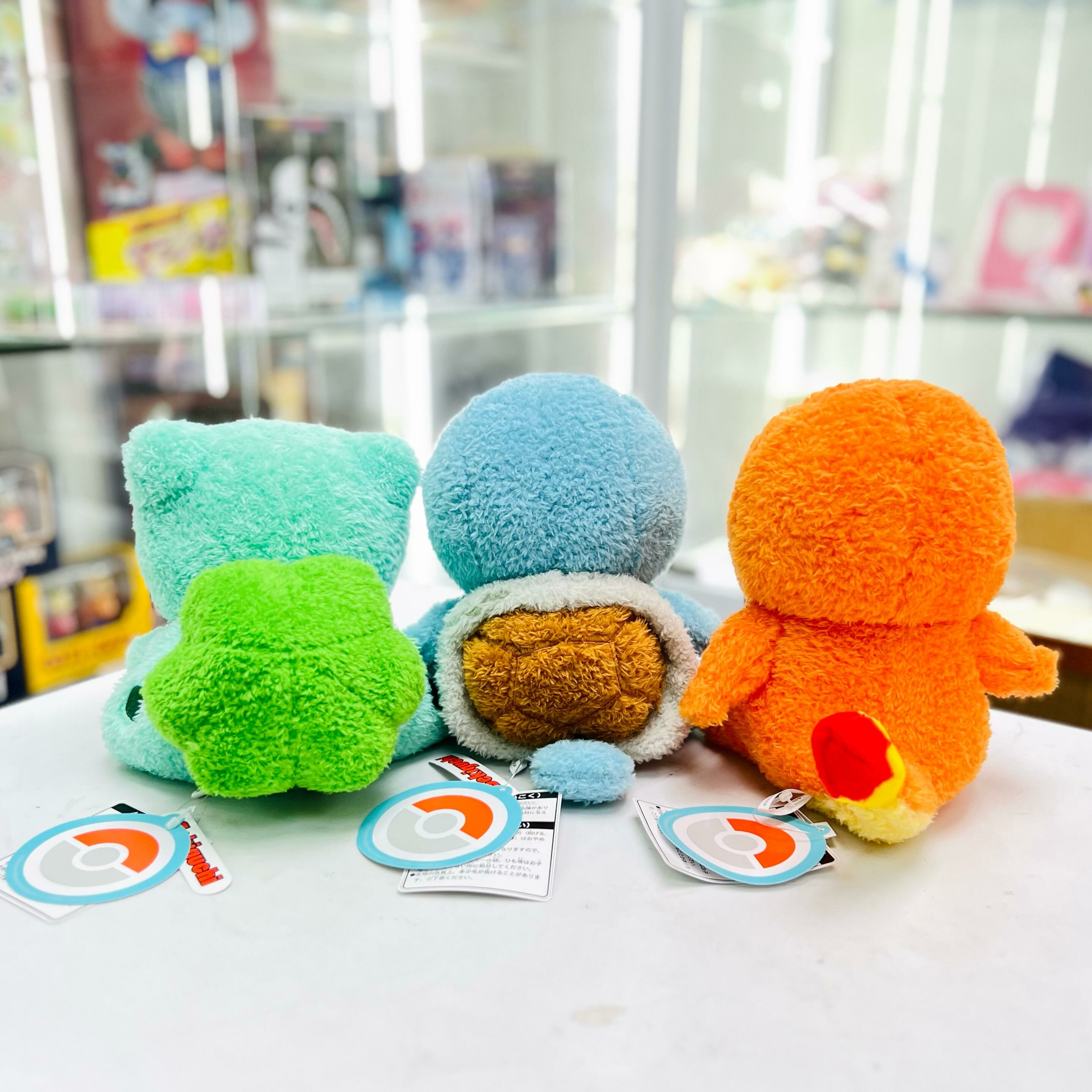 (Set of 3)Pokemon Fluffy Plush Toy (Charmander+Squirtle+Bulbasaur)