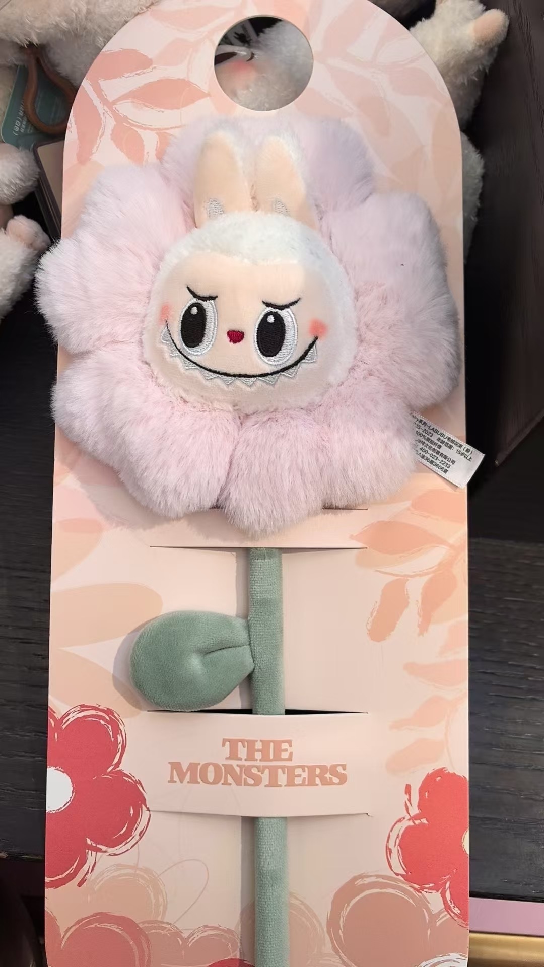 labubu 新品樂園限定粉色花