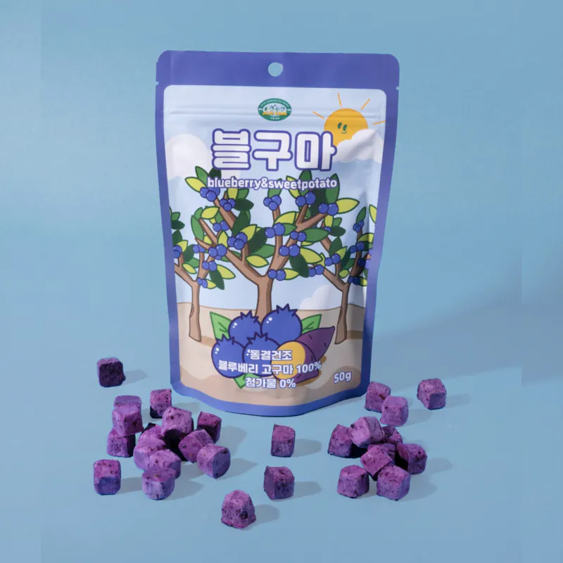 韓國 JeJu Kang -藍莓&甘薯鮮果金磚凍乾酥