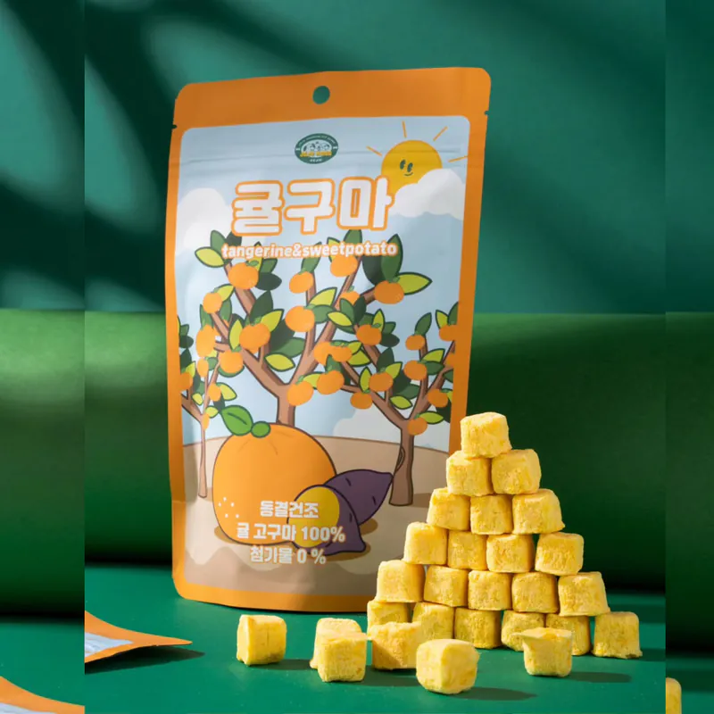韓國 JeJu Kang -濟州柑橘&甘薯鮮果金磚凍乾酥