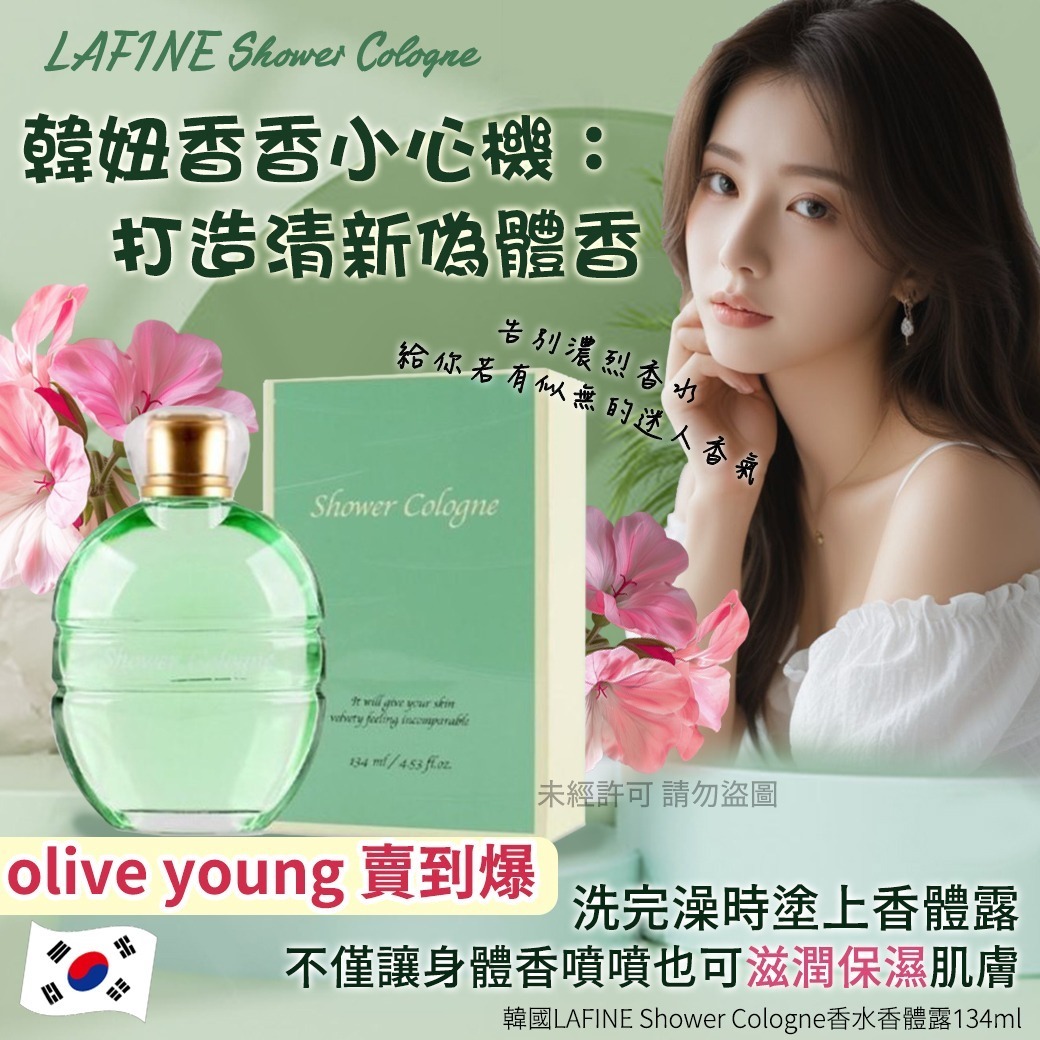 韓國 LAFINE Shower Cologne 香水香體露