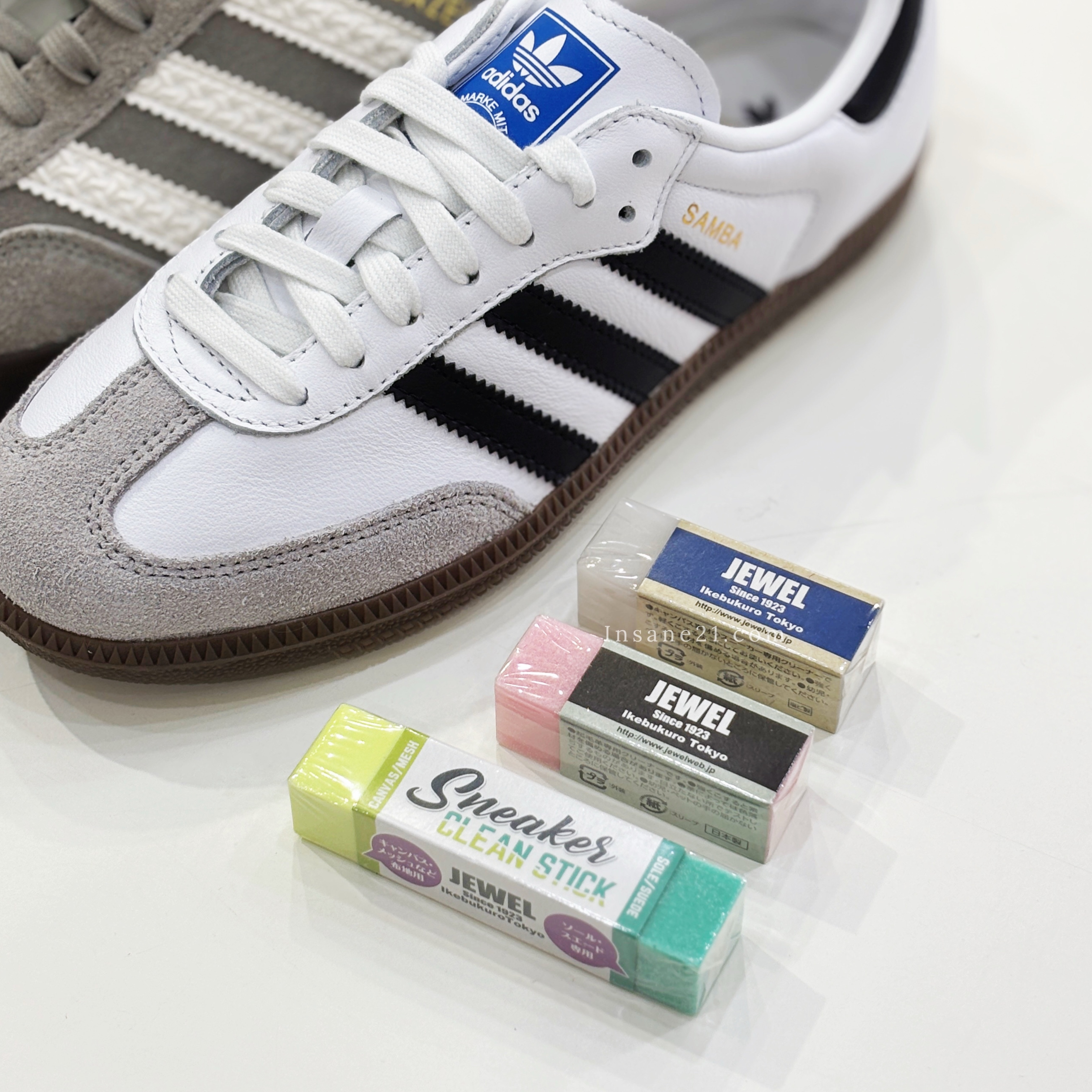 JEWEL CLEANER 高效能鞋用橡皮擦 帆布/皮革 專用  白色/粉色/兩用