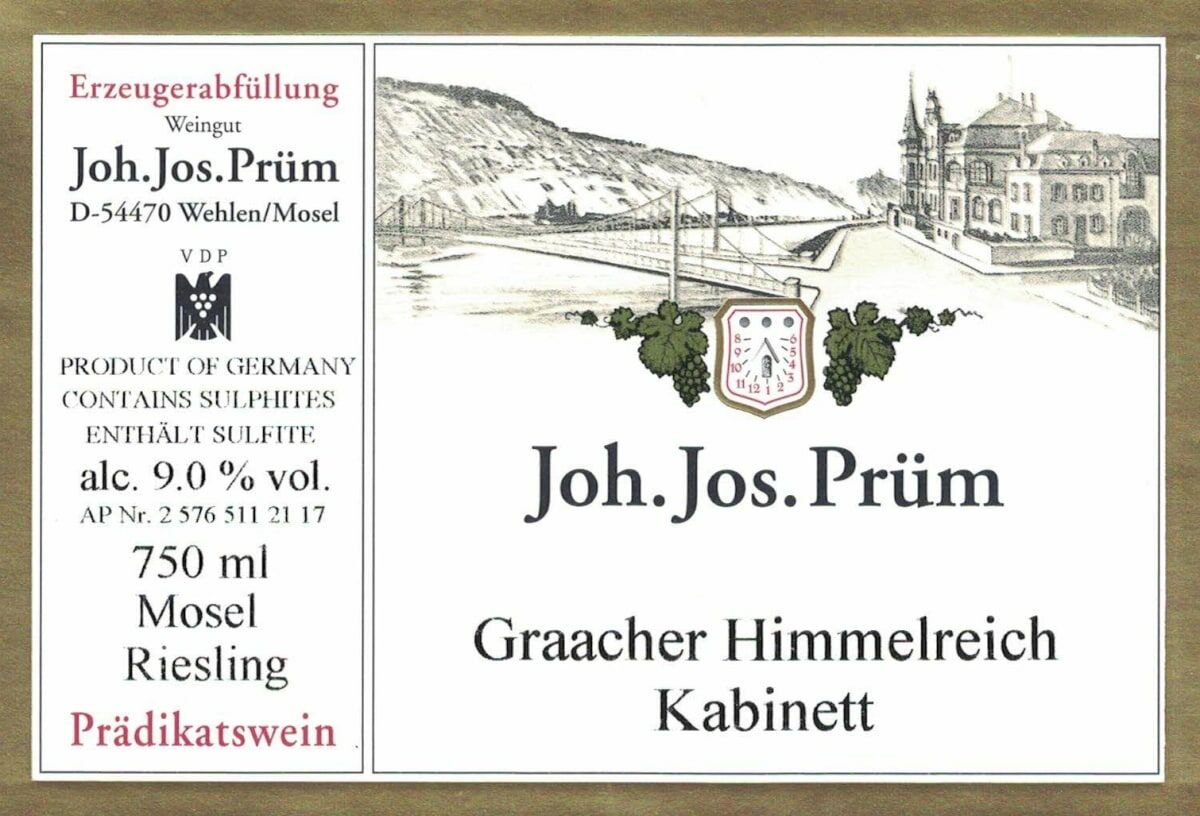 Joh. Jos. Prum Graacher Himmelreich Riesling Kabinett 2022 (JS95)