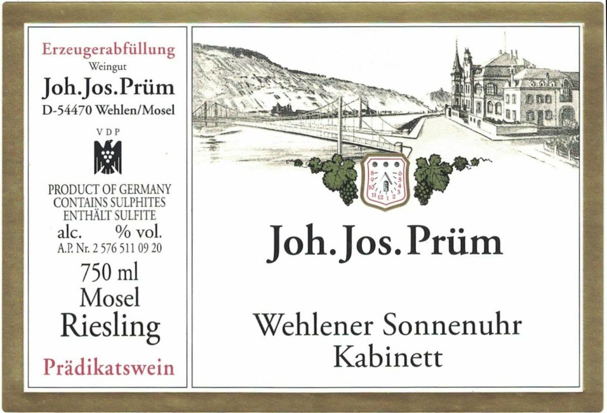 Joh. Jos. Prum Wehlener Sonnenuhr Riesling Kabinett 2021
