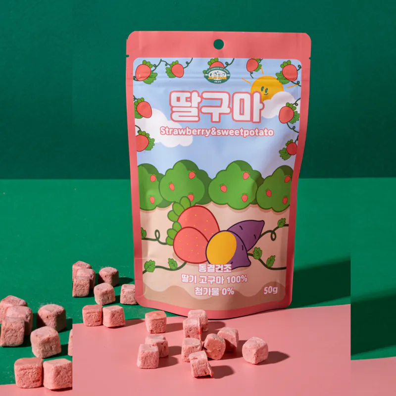 韓國 JeJu Kang -草莓&甘薯鮮果金磚凍乾酥