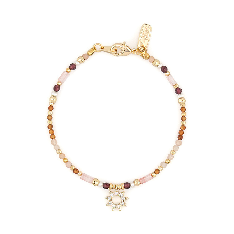 《嘉義意象》北回歸線太陽館 • 熱戀23.5° – 石榴太陽石 – 手鍊