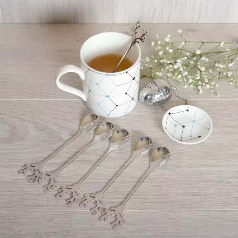 AULICA｜銀質鹿形勺子(6入)