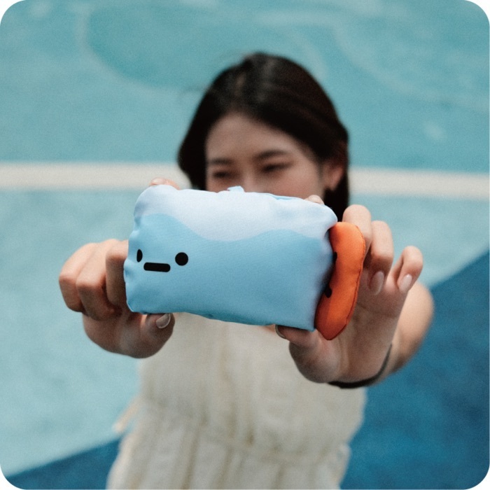 Crazy eyes 瘋狂眼珠｜環保收納提袋｜富士山炸蝦