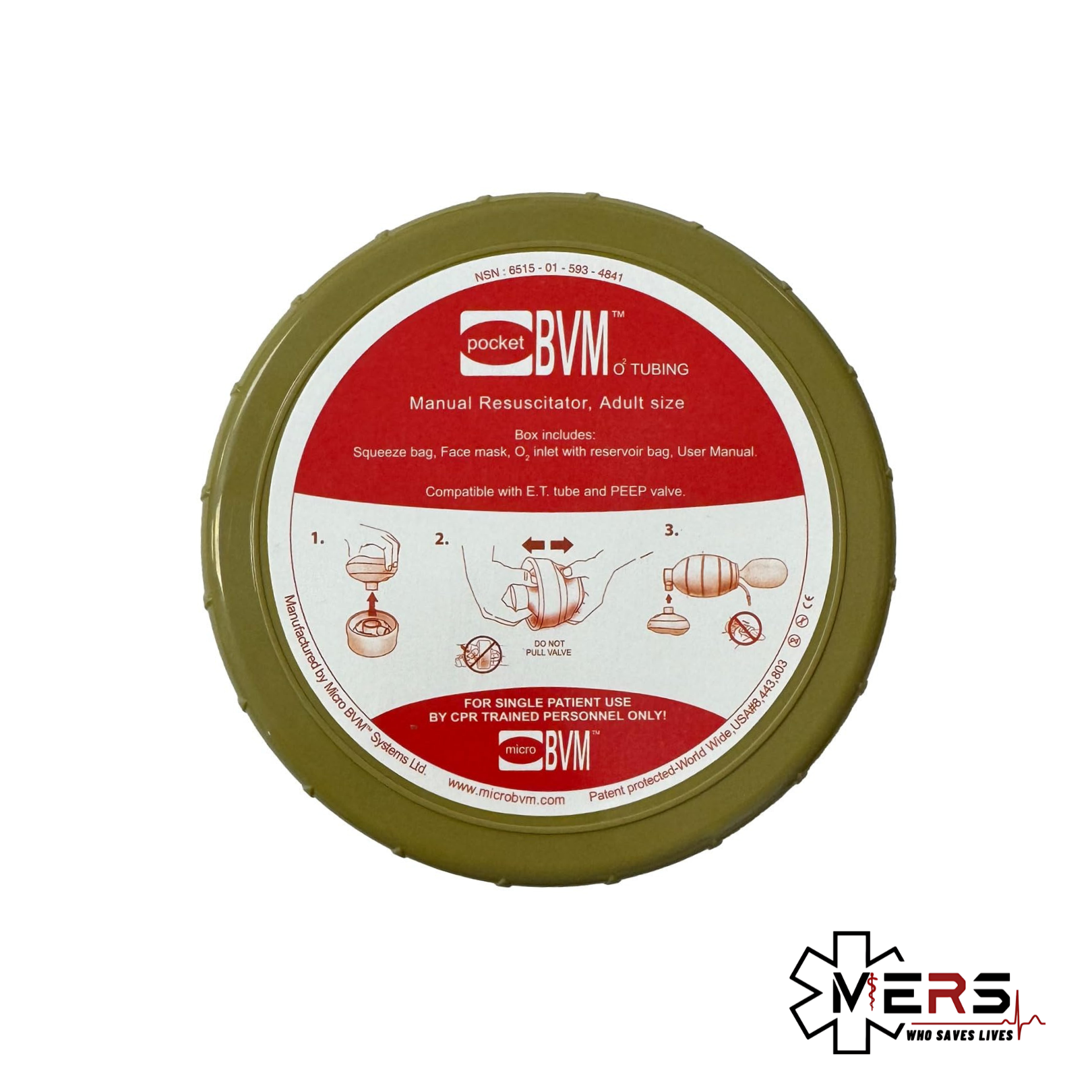 Pocket BVM 摺疊式迷你復甦器 (配氧氣喉管)