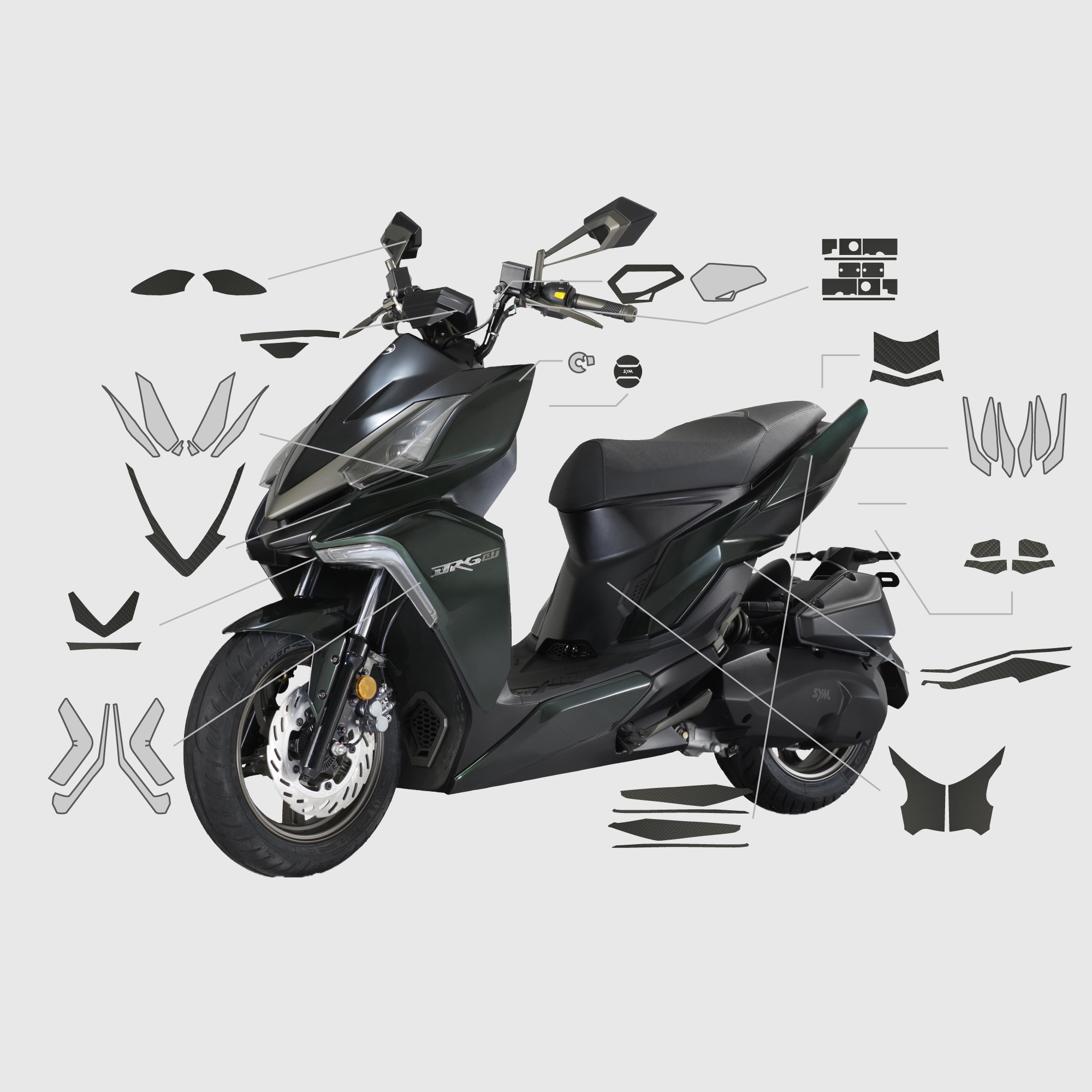 SYM DRGBT 158｜3M頂級犀牛皮保護膜