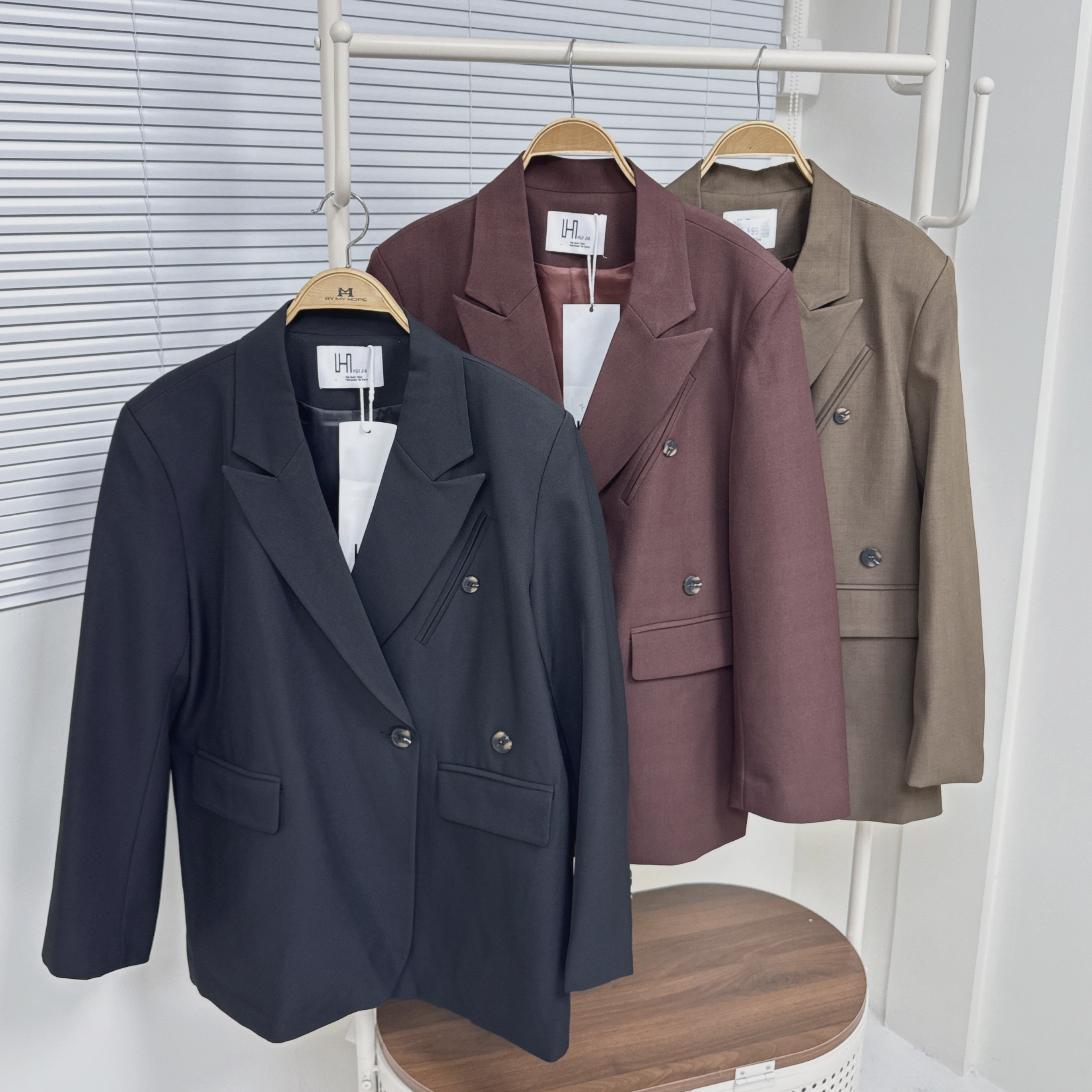 【Hoi2推介】F385-F387 斜袋西裝外套