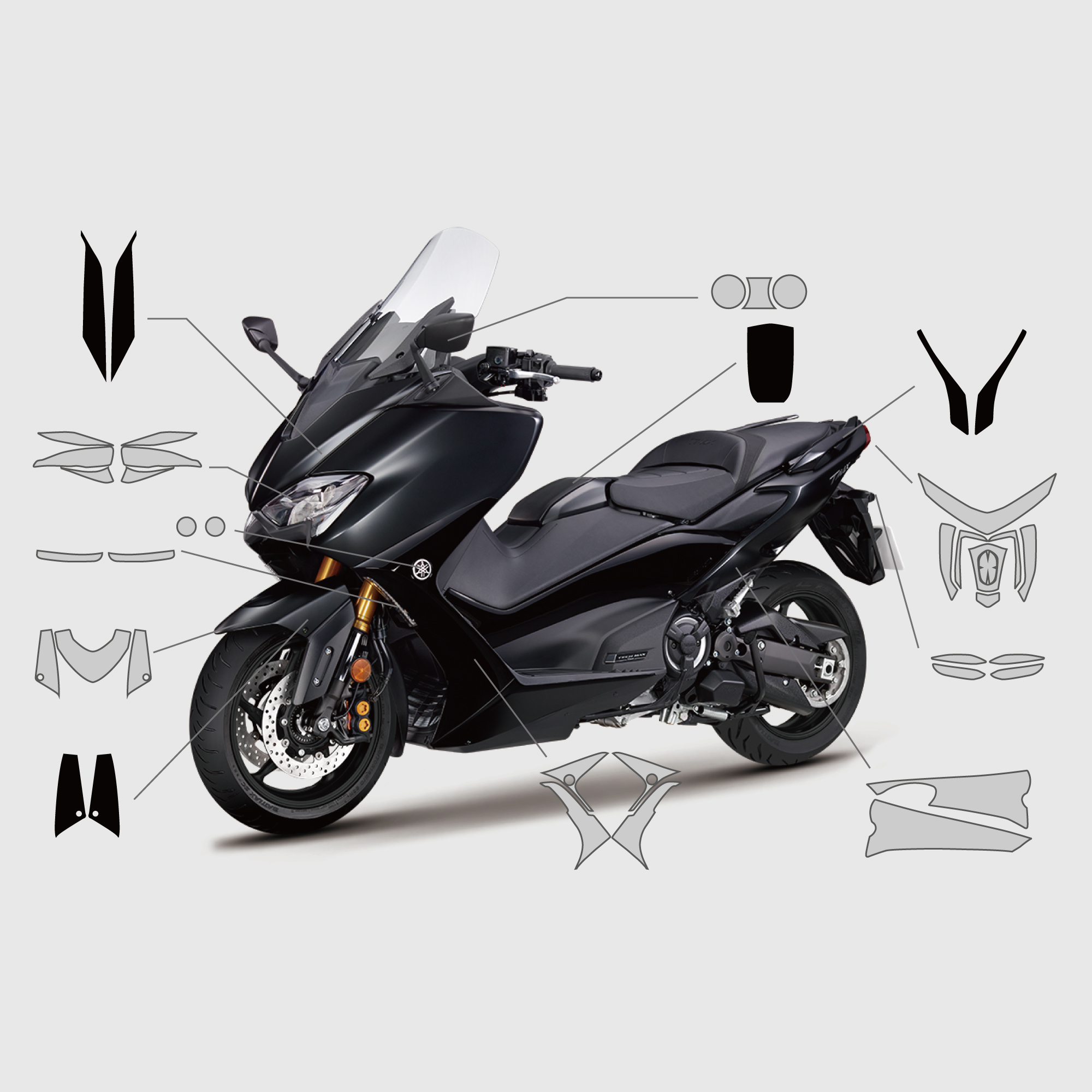 YAMAHA TMAX 560｜3M頂級犀牛皮保護膜