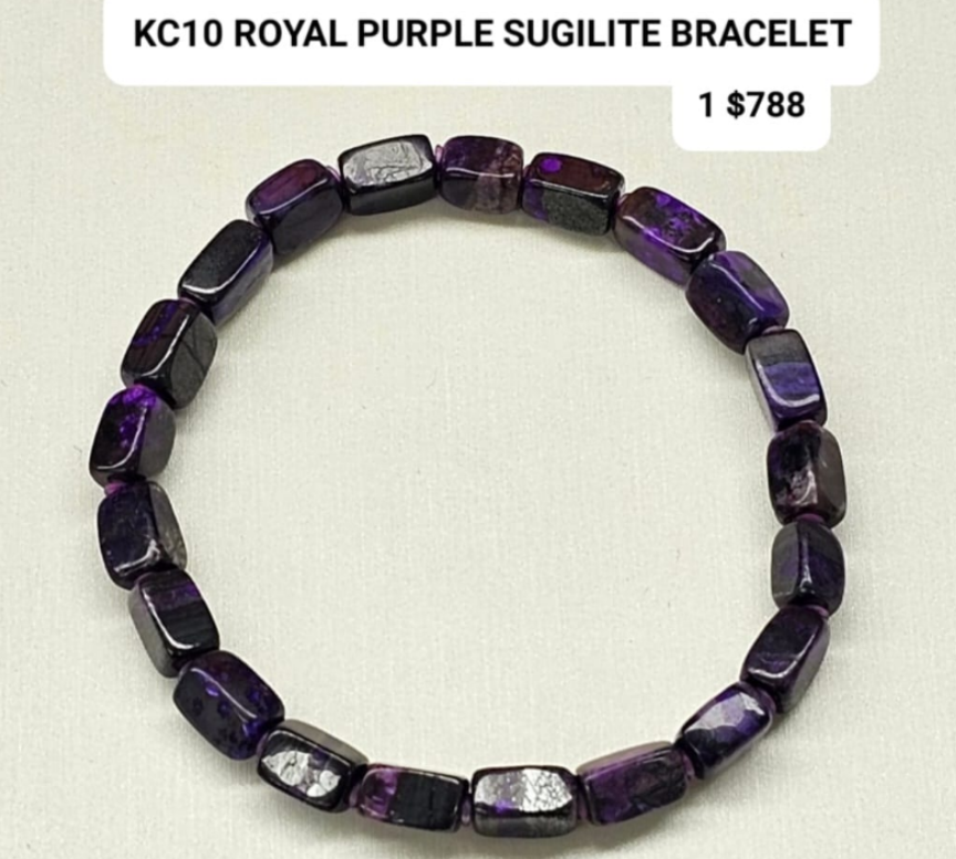1 KC10 ROYAL PURPLE SUGILITE BRACELET