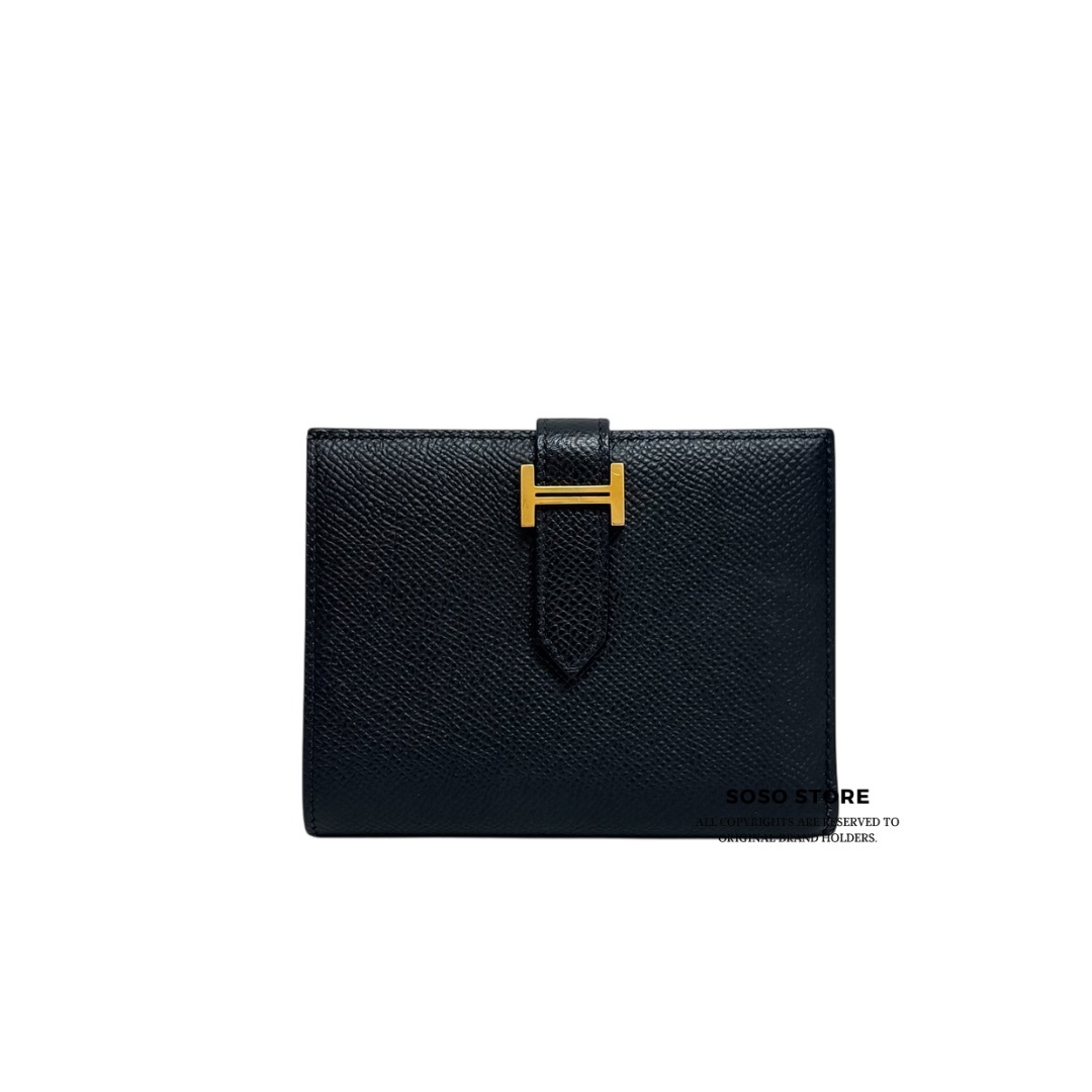 Hermes Bearn Compact Wallet - Nior / Ghw