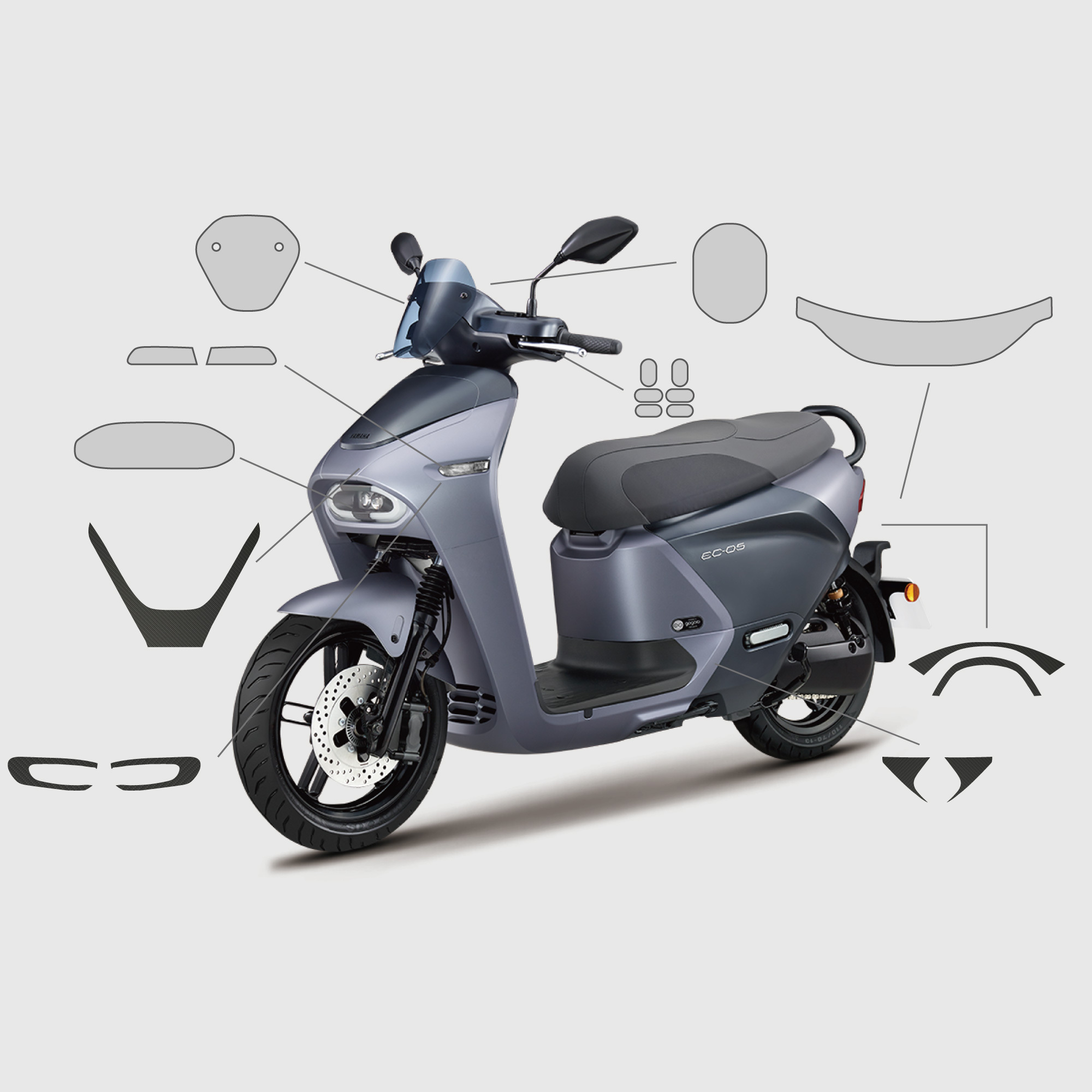 YAMAHA EC-05｜3M頂級犀牛皮保護膜