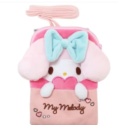 日本SANRIO斜肩拉鏈袋 (非日本製)