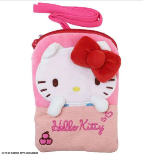 日本SANRIO斜肩拉鏈袋 (非日本製)