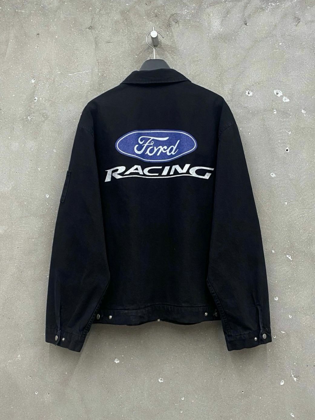 洗水英文字拉鍊外套 ARCHIVE-308JK