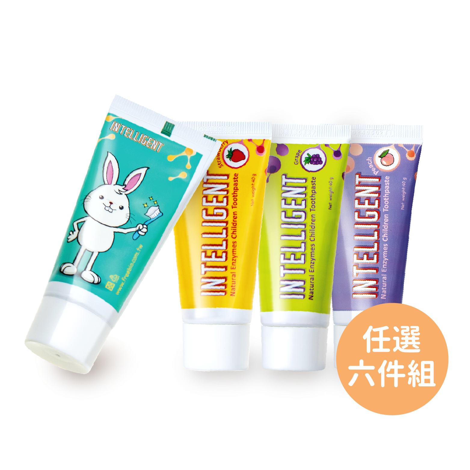 INTELLIGENT 兒童酵素牙膏40g 【任選六件組】