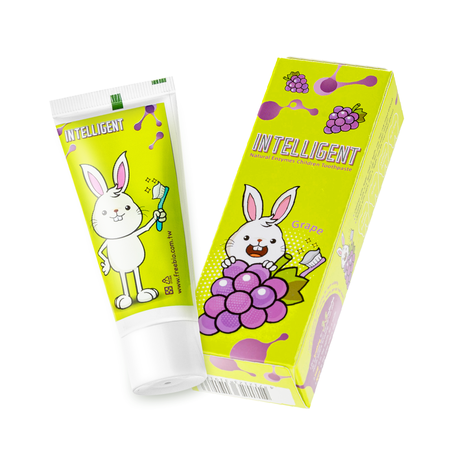 INTELLIGENT 因特力淨兒童酵素牙膏 40g【葡萄】