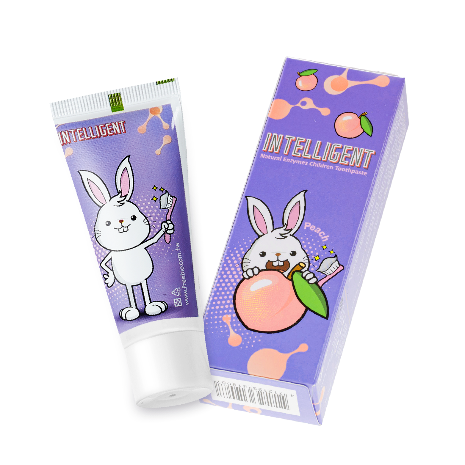 INTELLIGENT 因特力淨兒童酵素牙膏 40g【水蜜桃】