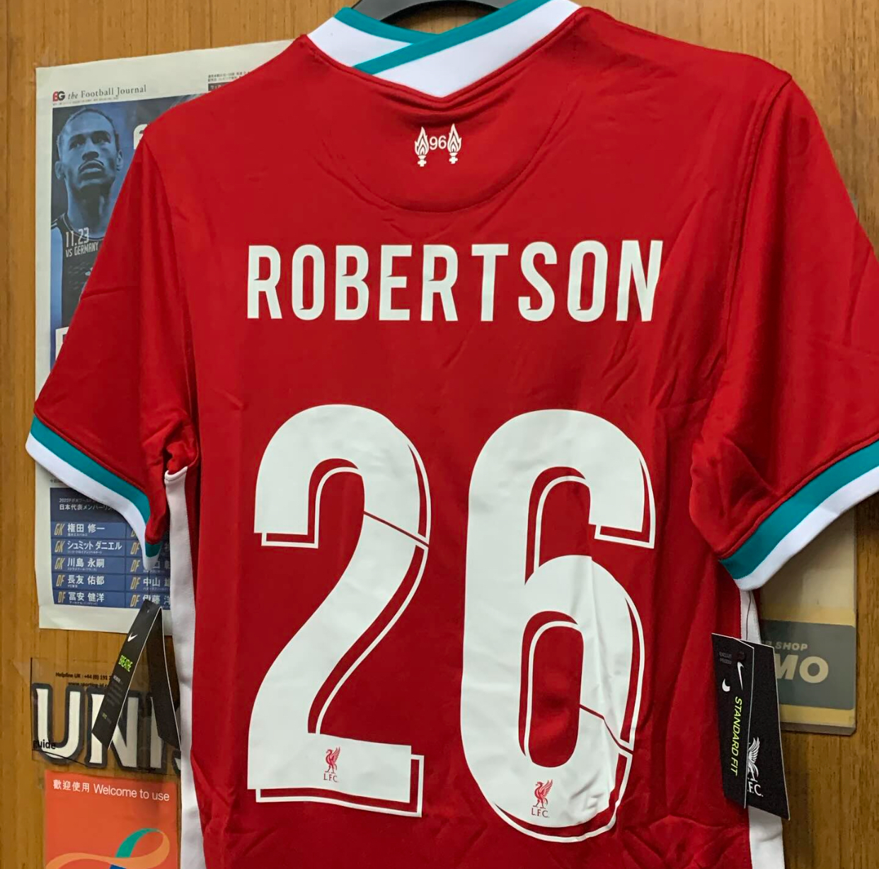 2020 Liverpool Home Shirt with 26 Robertson