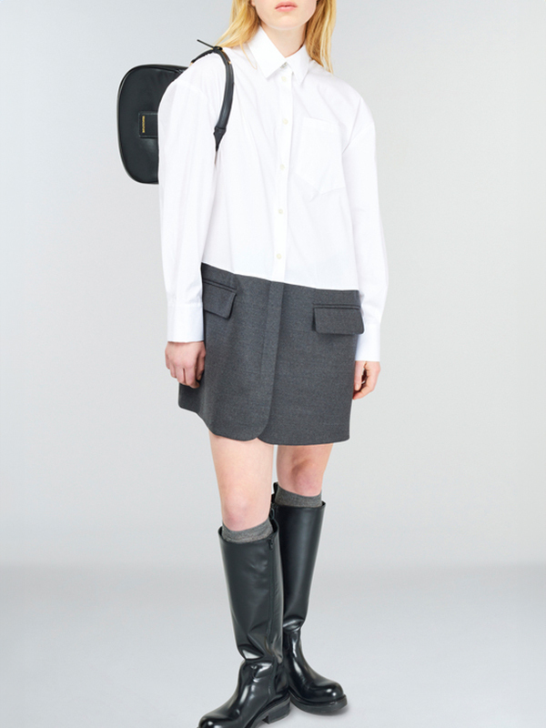 Semicouture 雙色襯衫洋裝