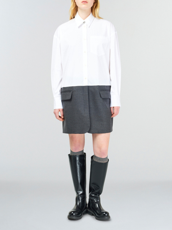 Semicouture 雙色襯衫洋裝