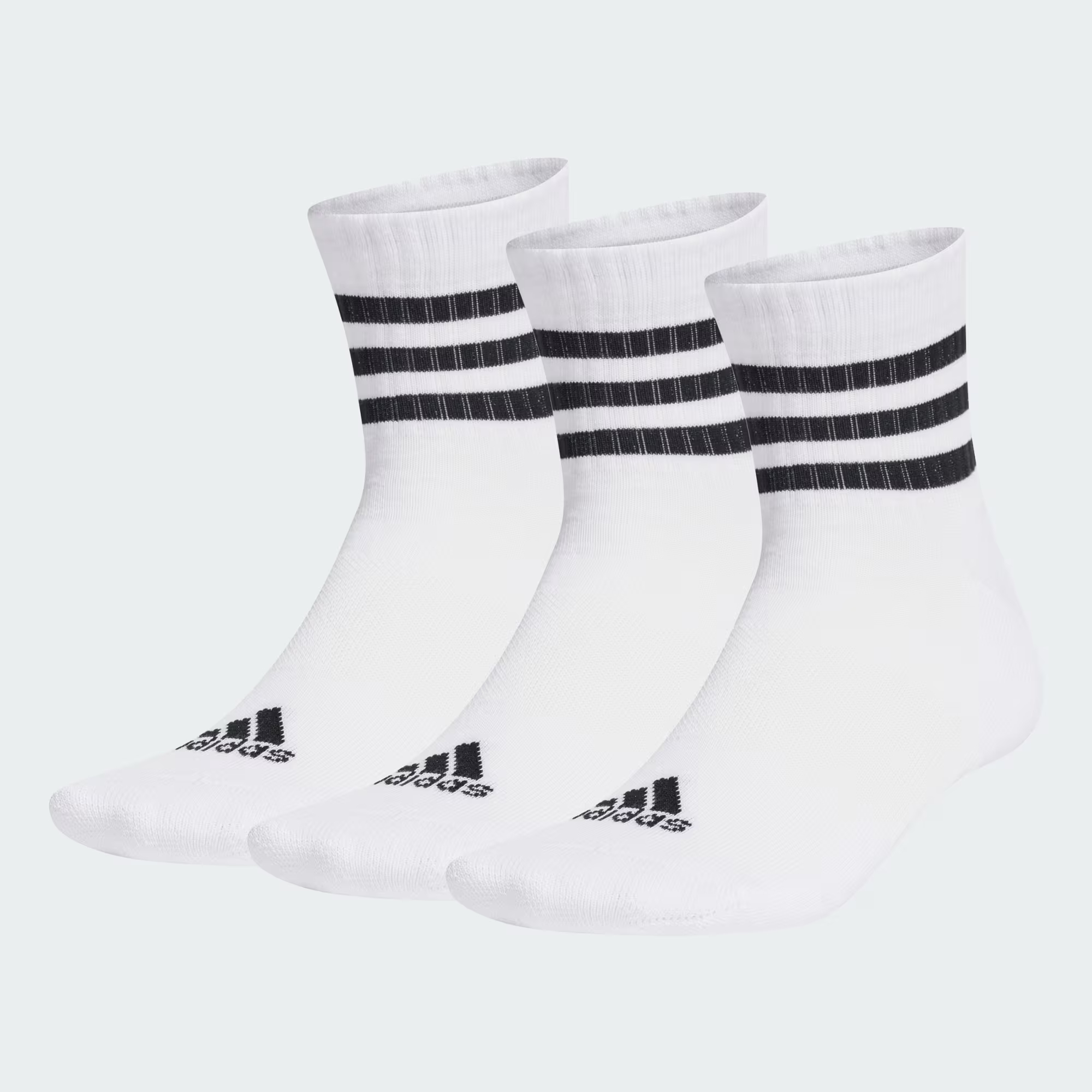 Adidas - 3-Stripes Cushioned Sportswear Low-Cut Socks 3 Pairs