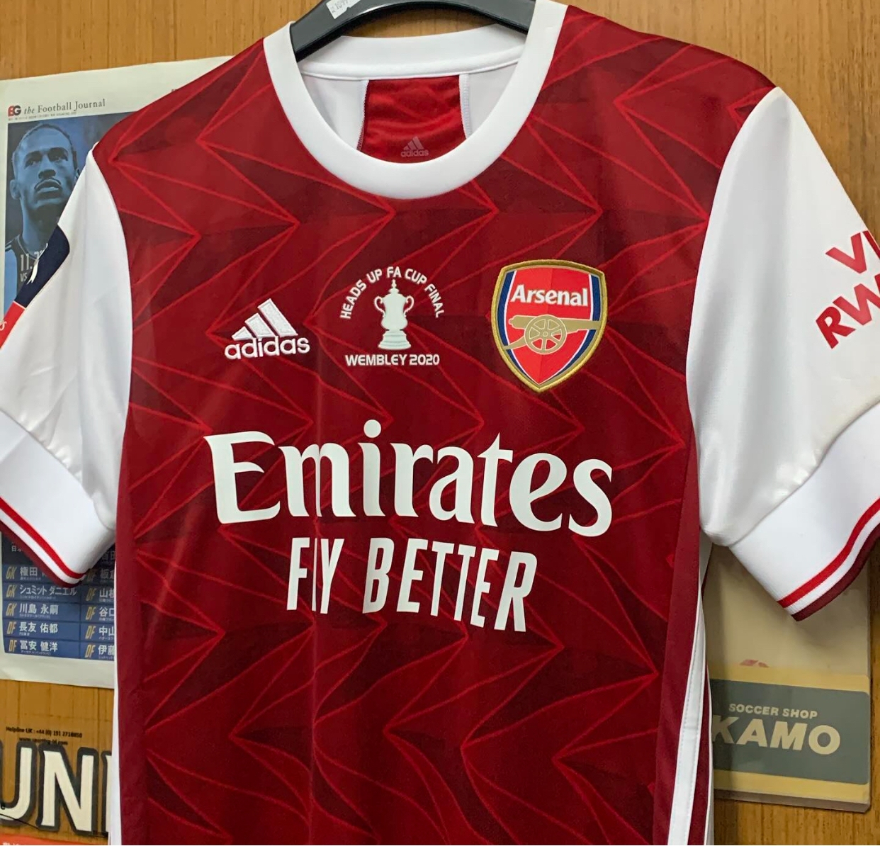 2020 Arsenal FA Cup Winner Celebration Shirt with 14 ALWAYS FORWARD