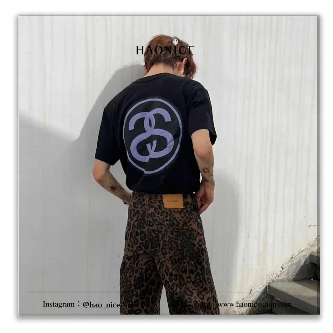 【HAO NICE 】美國🇺🇸街頭潮流STUSSY 24SS 春夏新款 胸前經典小LOGO 設計 背後經典雙S 經典百搭款🔥