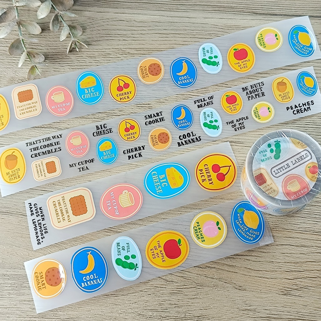 喵吉星．Little Labels 小標籤 3.5cm霧面PET膠帶 <整捲/分裝>