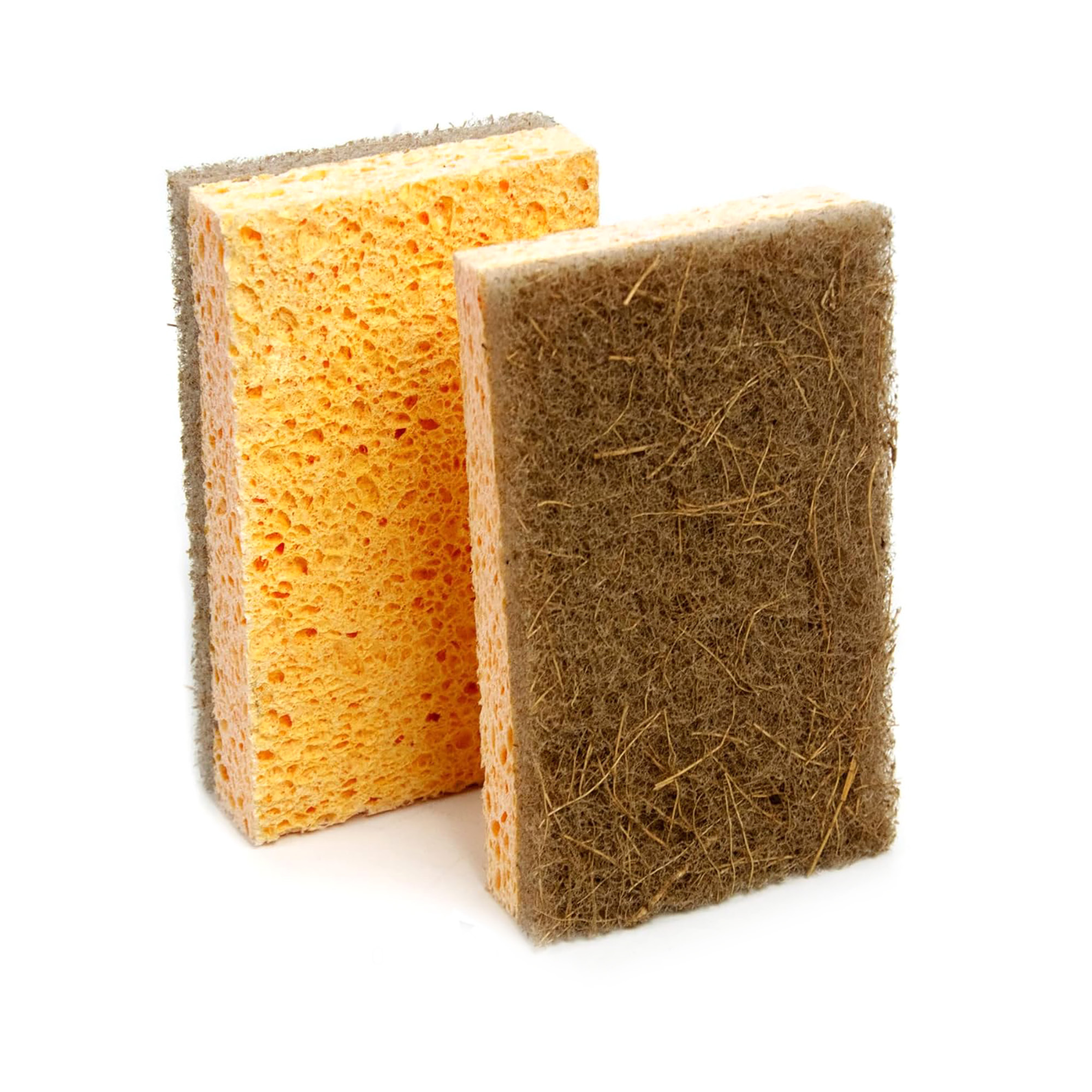 LEAFFY cellulose coconut fiber dish sponge (2 Pcs)