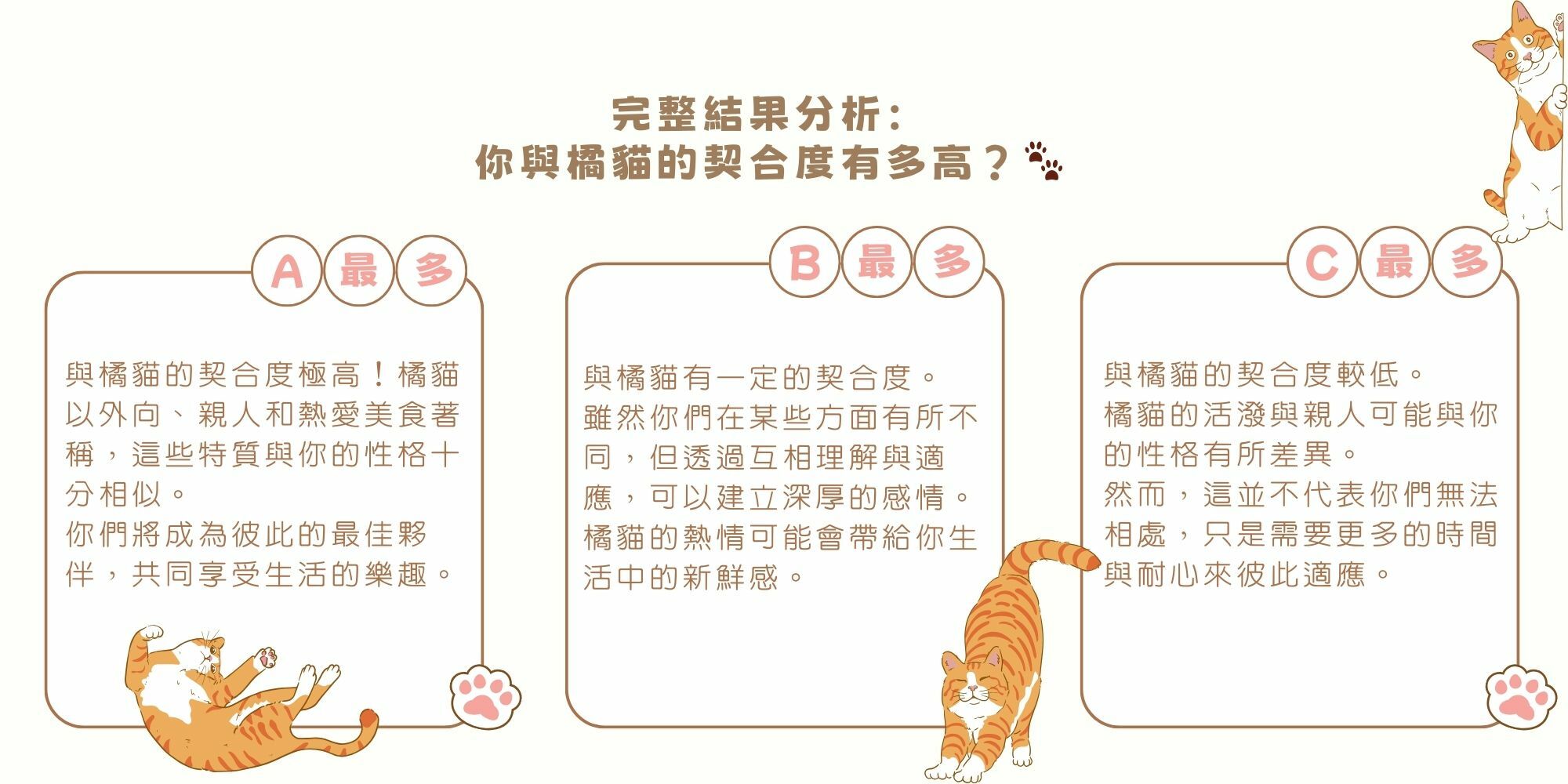 與橘貓的緣分心理測驗
