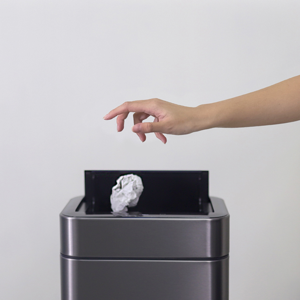 20L 不鏽鋼雙開除臭炫光感應垃圾桶 ELPH228DU