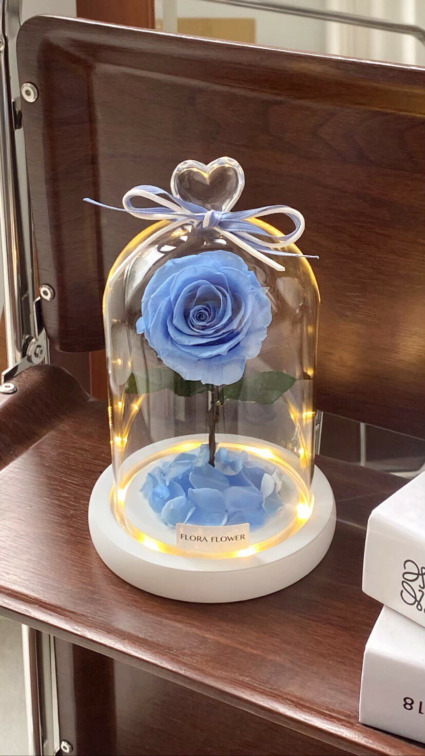 小王子永生玫瑰- 公主藍