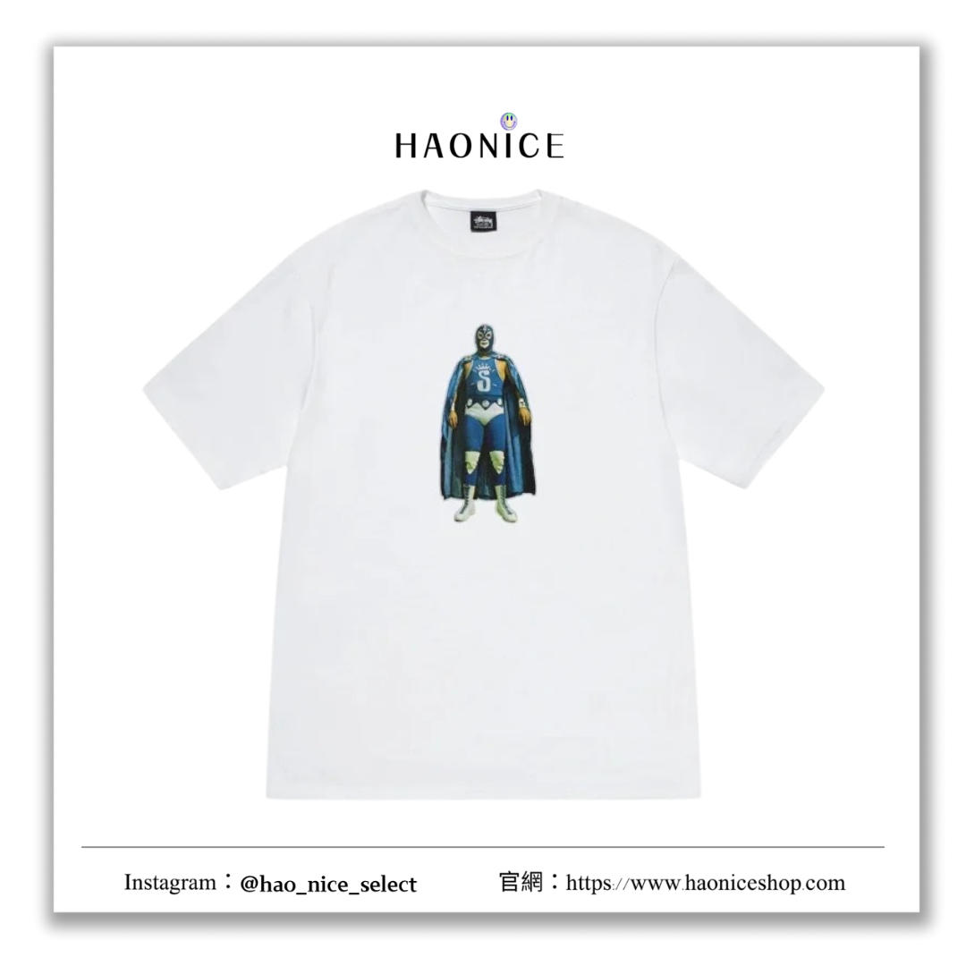【HAO NICE 】美國🇺🇸街頭潮流 STUSSY 24SS 春夏新款 Lucha Tee 摔角選手圖案 短T