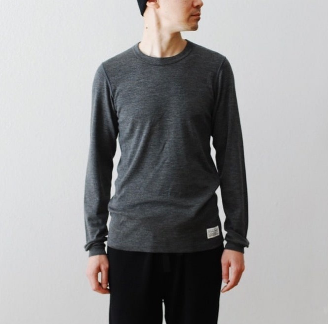 RE-STOCK: VISVIM VS LAKOTA TEE L/S (SUPERFINE) *WOOL - PRE ORDER ITEM (預訂中)