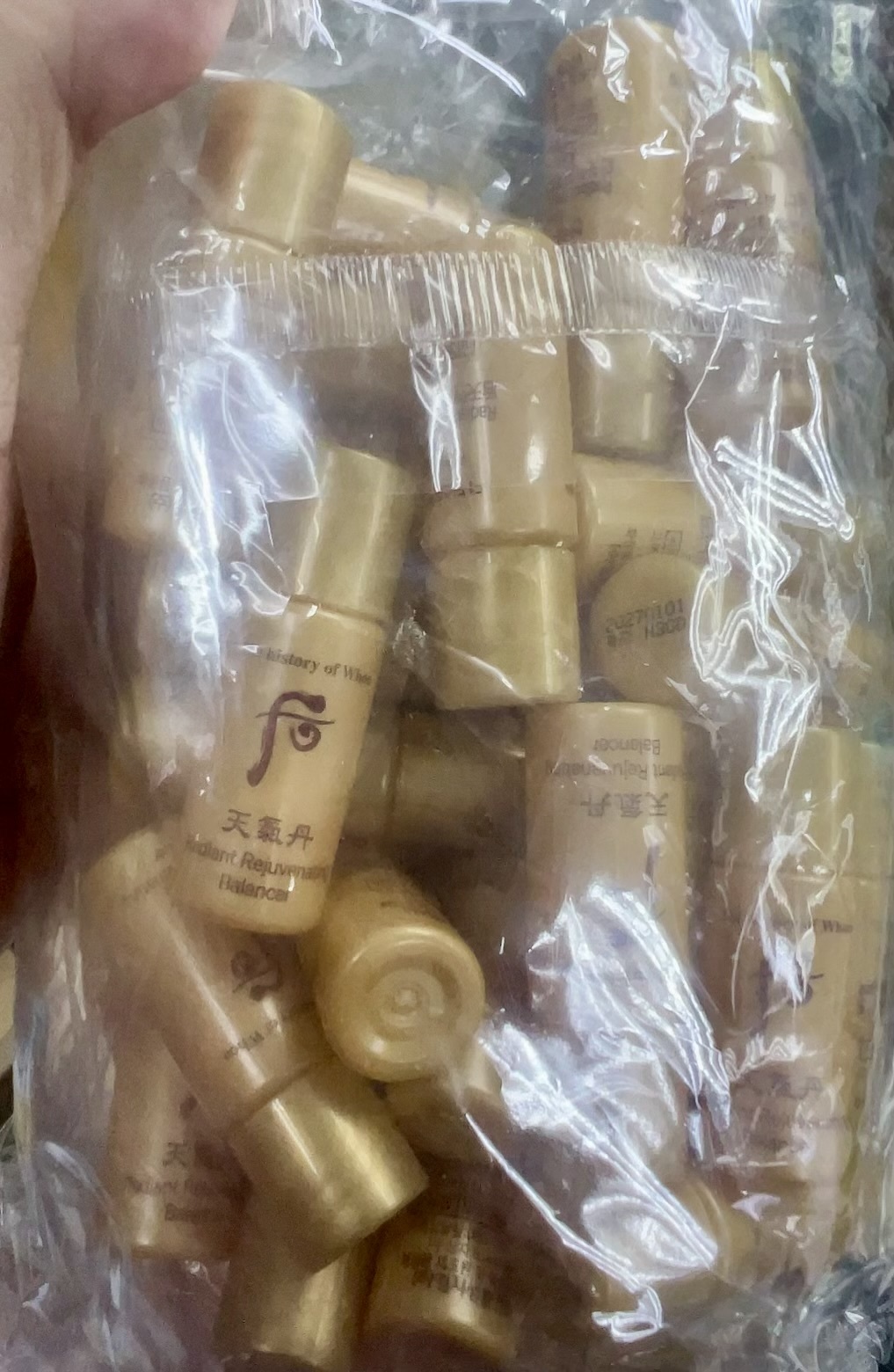 (現貨) U172 韓國🇰🇷后,天氣丹,華炫重生再生水+乳液,5ml（各30支）$198