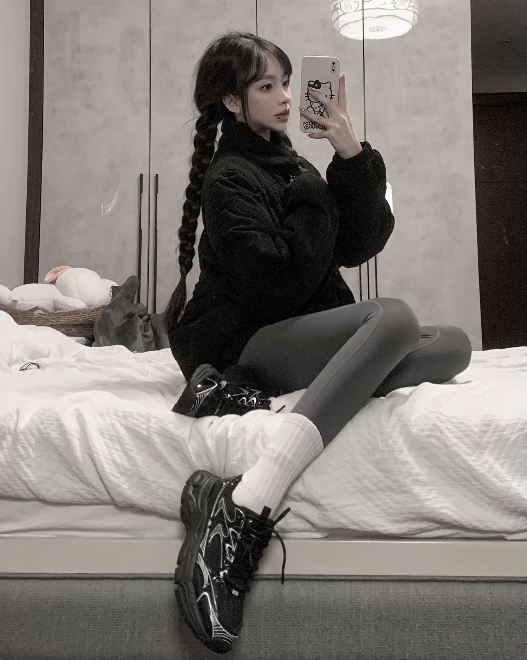 【現貨】Kappa 老爹鞋 慢跑鞋 科技銀 增高 復古 休閒 銀黑