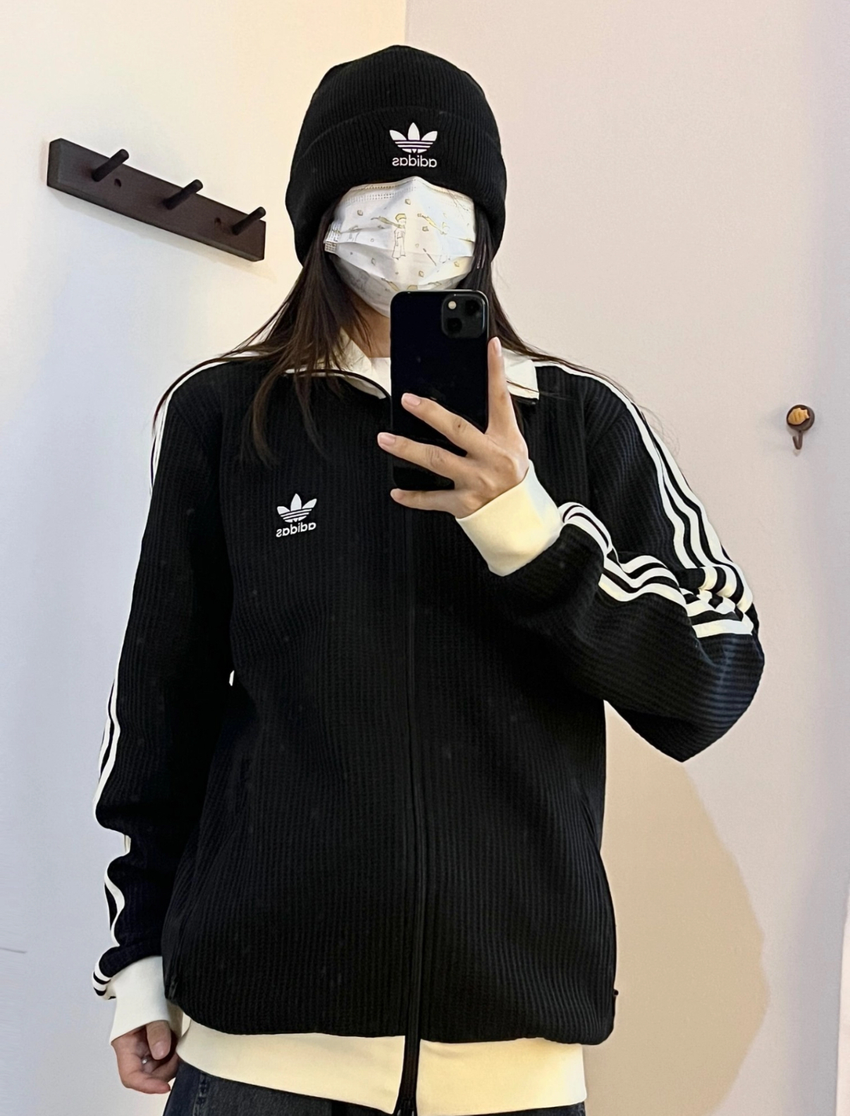 Adidas Originals Waffle BBTT 華夫格高領棉外套 運動風 直條紋 2色(任買兩件711免運)/預購